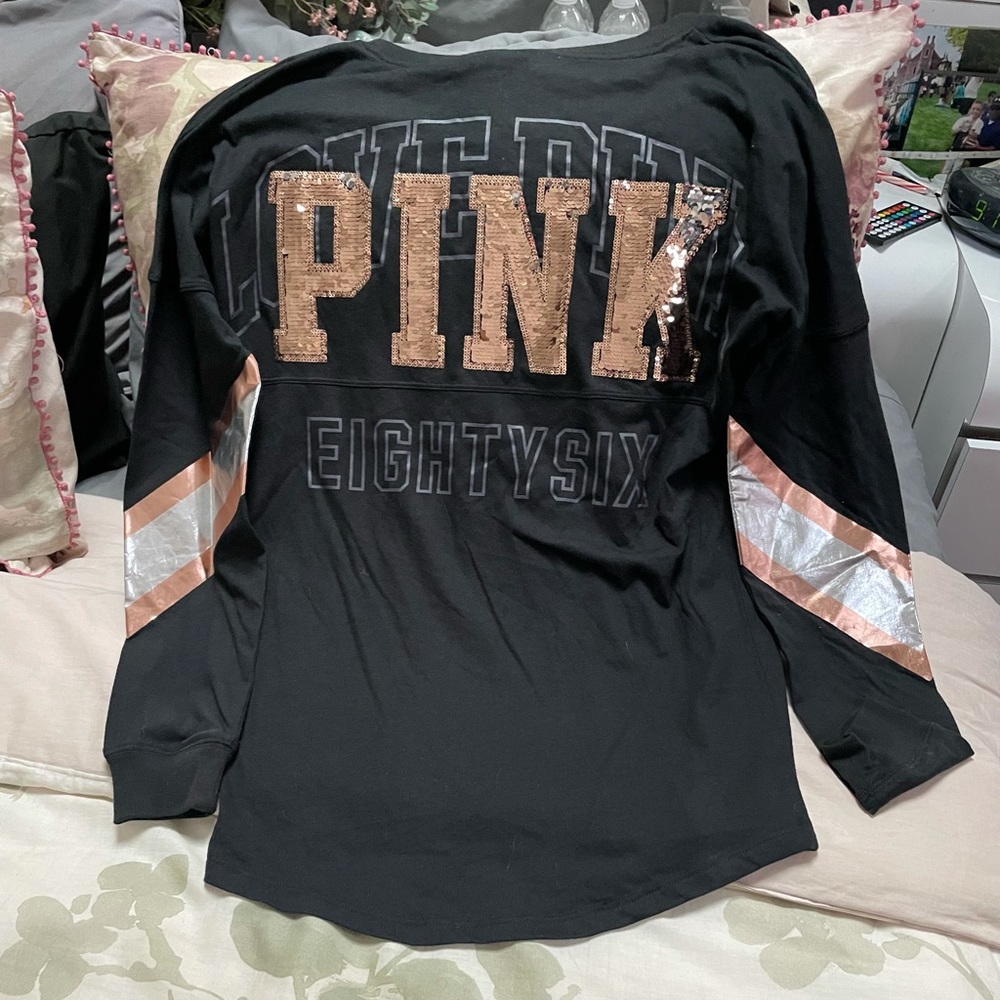Victoria’s Secret pink bling long sleeve top